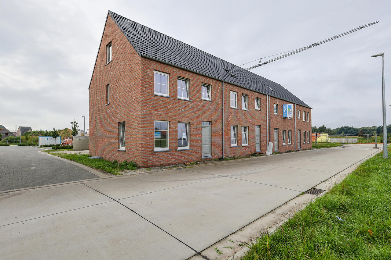Vooraanzicht nieuwbouwproject nieuwbouwwoningen Iduna Semersstraat Oud-Turnhout